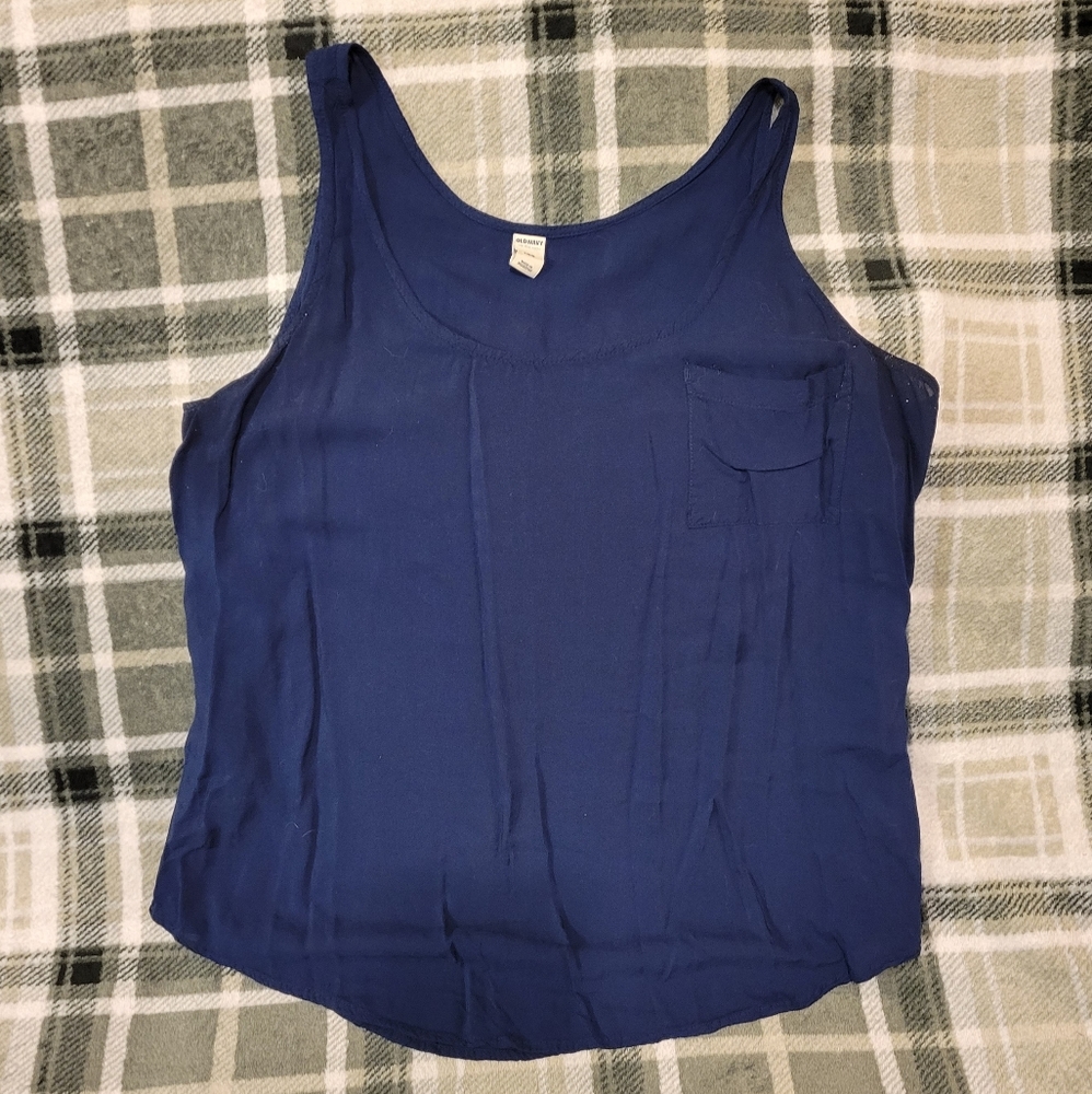 Old Navy tank top large, dark blue